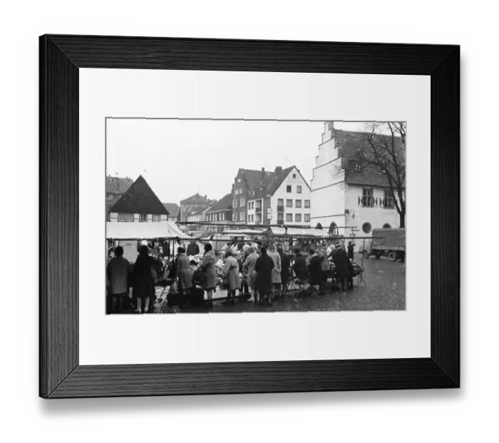 Framed Print : A citizens initiative (Buergerwille) opposed incorporation in Schwerte on 5
