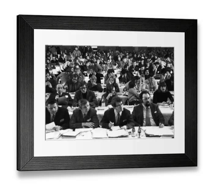 Framed Print : The Federal Congress 72 of the Young Socialists in the SPD on 26