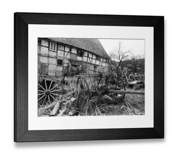 Framed Print : Symbolic for one part of the state of agriculture- here on 7