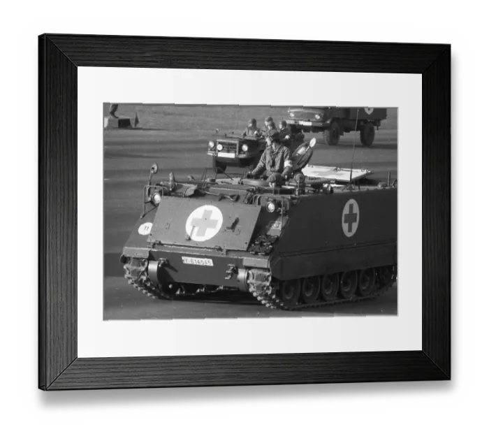 Framed Print : The field parade, a weapons display by all units of the Bundeswehr and NATO on 22 March 1972 in Wunstorf Framed Print : The field parade, a weapons display by all units of the Bundeswehr and NATO on 22 March 1972 in Wunstorf