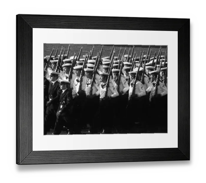 Framed Print : The field parade, a weapons display by all units of the Bundeswehr and NATO on 22 March 1972 in Wunstorf Framed Print : The field parade, a weapons display by all units of the Bundeswehr and NATO on 22 March 1972 in Wunstorf