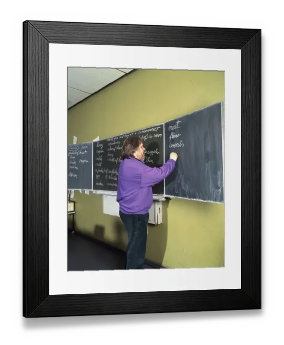 Framed Print : Teaching at a secondary school Framed Print : Teaching at a secondary school