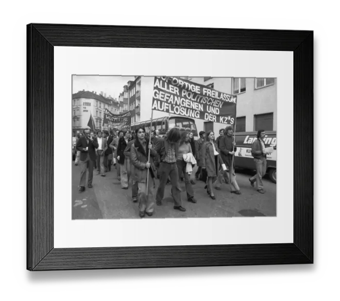 Framed Print : An international youth seminar followed by a demonstration of Germans Framed Print : An international youth seminar followed by a demonstration of Germans