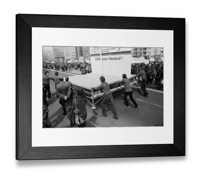 Framed Print : 01.05.1980 GDR East Berlin Mitte district