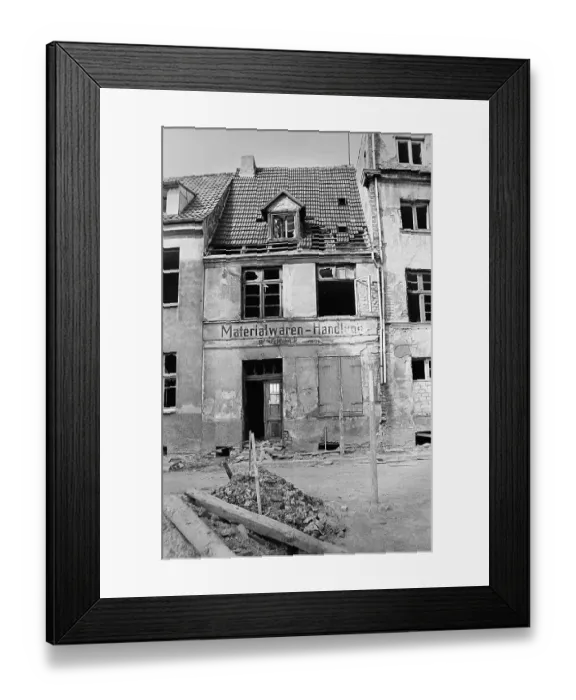 Framed Print : 06 / 06 / 1980 GDR Rostock district Rostock city