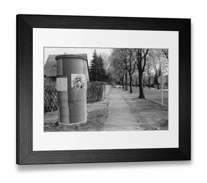 Framed Print : 04.04.1982 GDR district of Potsdam town of Falkensee