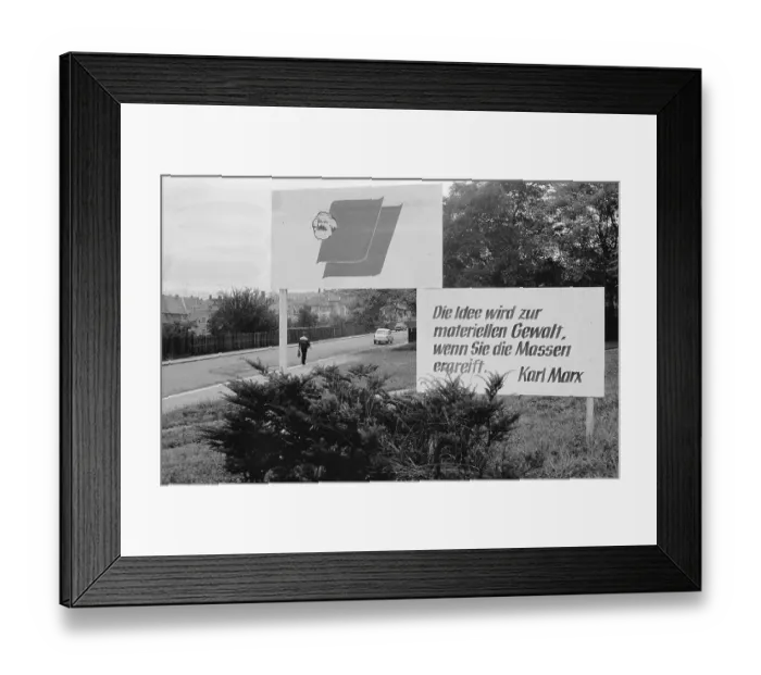 Framed Print : 21.09.1983 GDR district Karl-Marx-Stadt