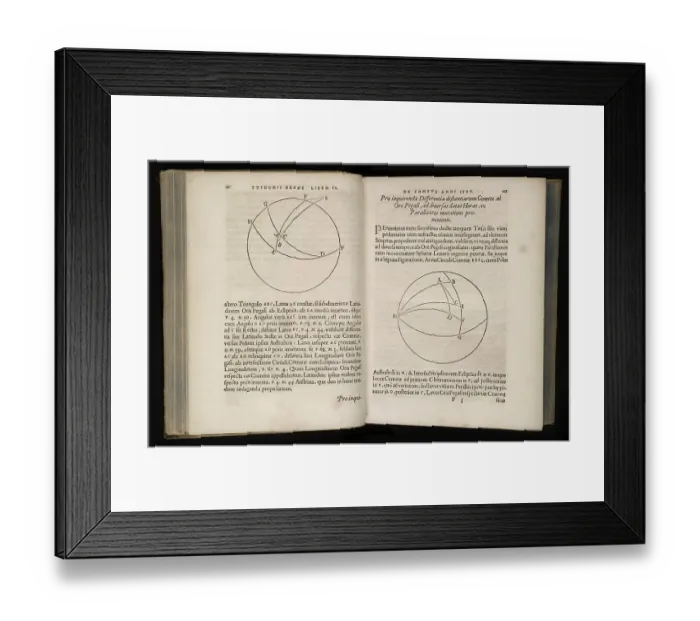 Framed Print : Tychonis Brahe De mundi aetherei recentioribus phaenomenis liber secundus Framed Print : Tychonis Brahe De mundi aetherei recentioribus phaenomenis liber secundus