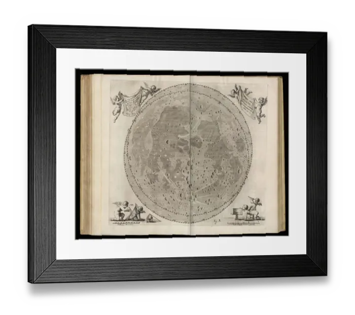 Framed Print : Selenographia, description of the moon Framed Print : Selenographia, description of the moon