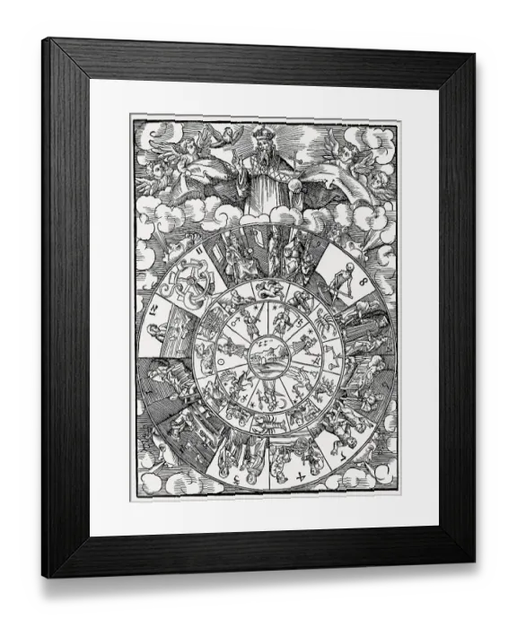 Framed Print : Astronomy and astrology forecasts, 1515