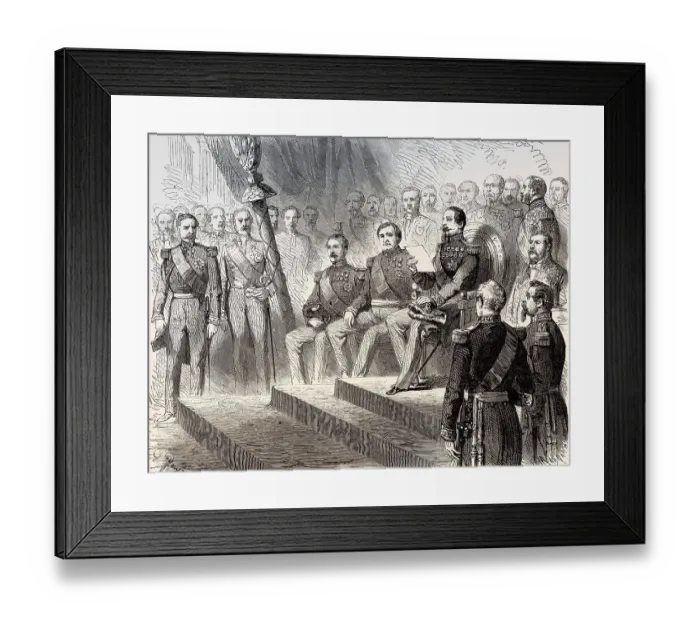 Framed Print : Chamber of Deputies, opening of the legislative session by Louis-Napoleon Bonaparte