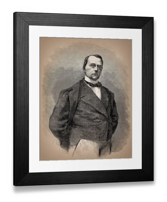 Framed Print : Emile de Girardin, 1802 - 1881