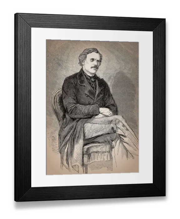 Framed Print : Daniel Dunglas Home, 1833 - 1886