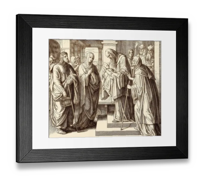 Framed Print : Simeon and Anna recognize Jesus Framed Print : Simeon and Anna recognize Jesus