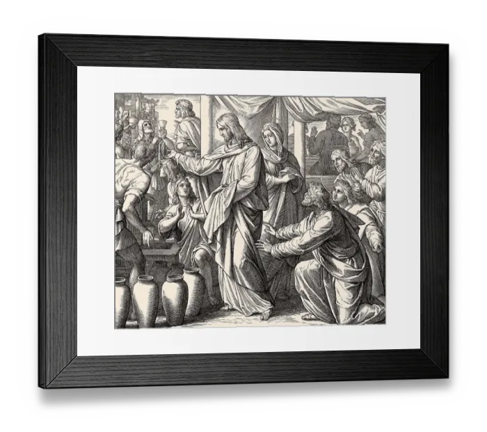 Framed Print : Wedding at Cana, New Testament Framed Print : Wedding at Cana, New Testament