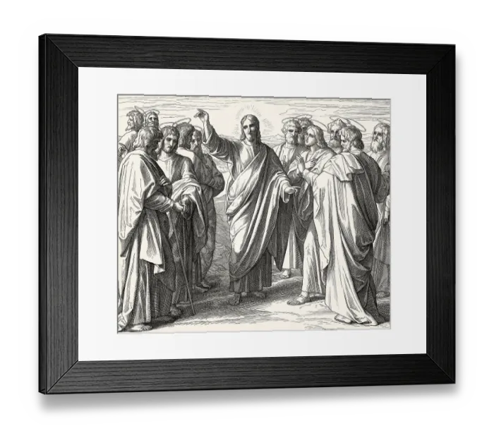 Framed Print : Jesus Sends out the Twelve Disciples Framed Print : Jesus Sends out the Twelve Disciples