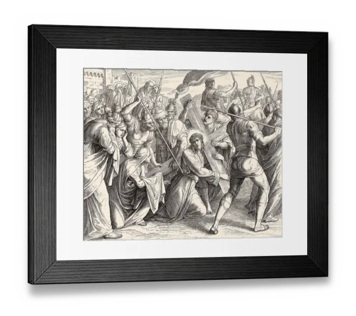 Framed Print : Christ Carrying the Cross, New Testament