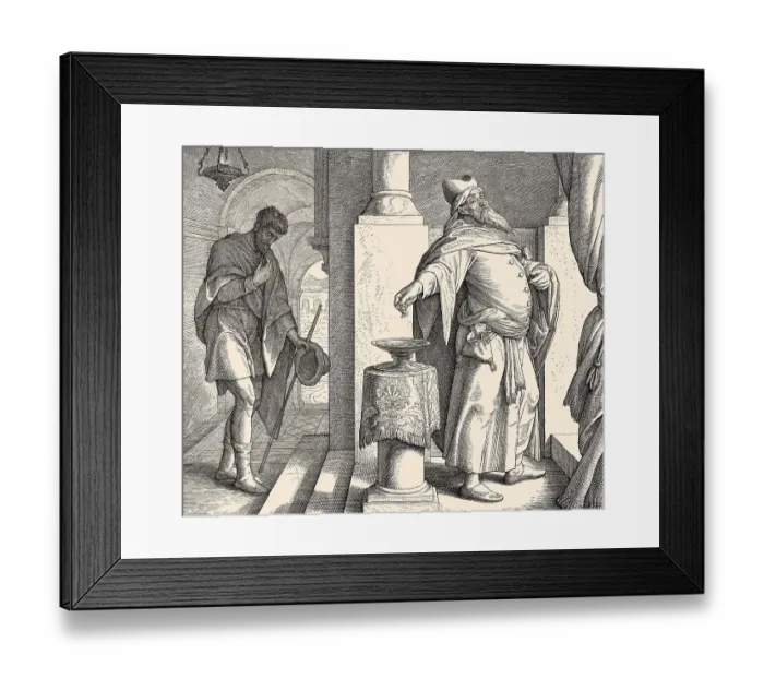 Framed Print : The parable of the Pharisee and the Publican