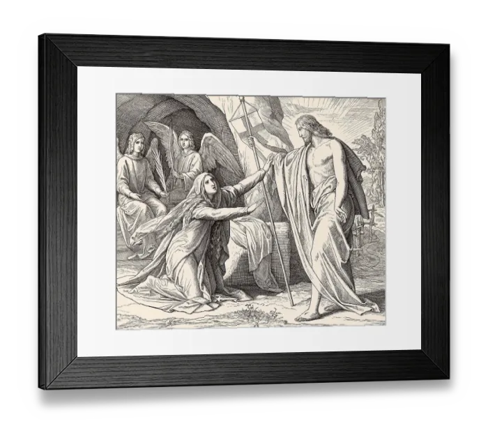 Framed Print : Jesus Appears to Mary Magdalene Framed Print : Jesus Appears to Mary Magdalene