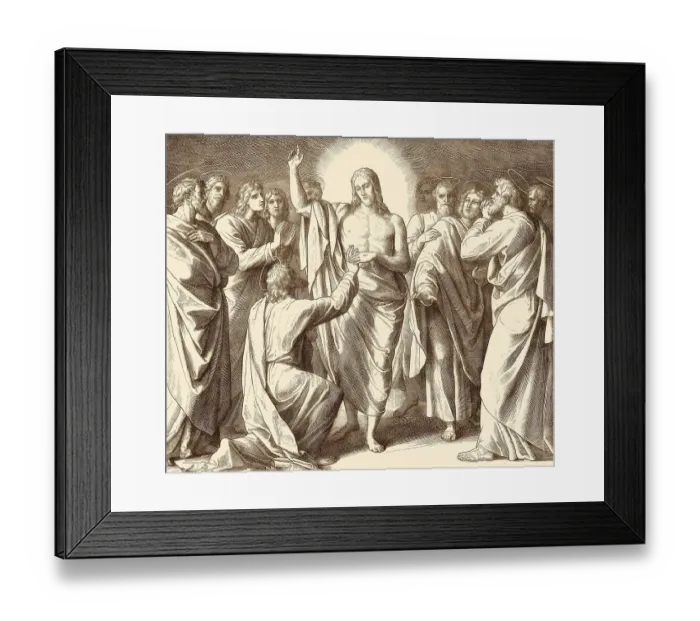 Framed Print : Doubting Thomas, New Testament