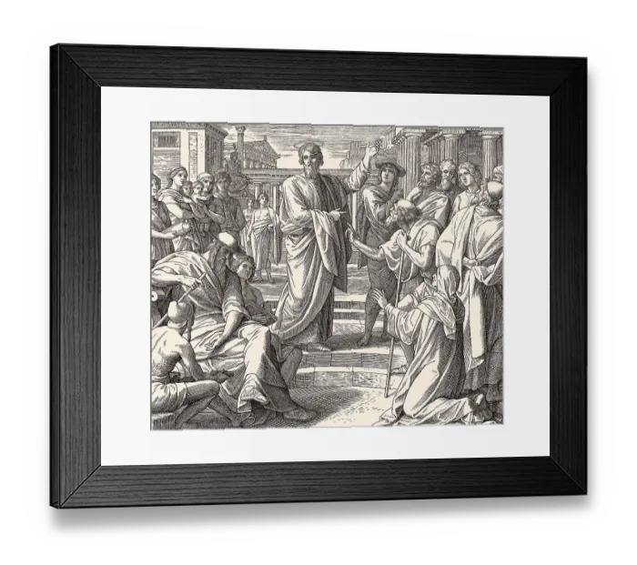 Framed Print : The Areopagus sermon, New Testament Framed Print : The Areopagus sermon, New Testament