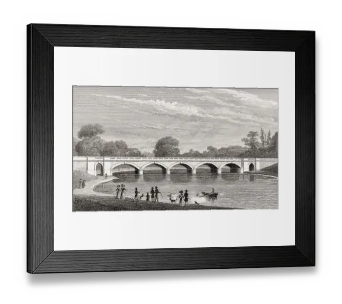 Framed Print : Serpentine Bridge, Hyde Park, London