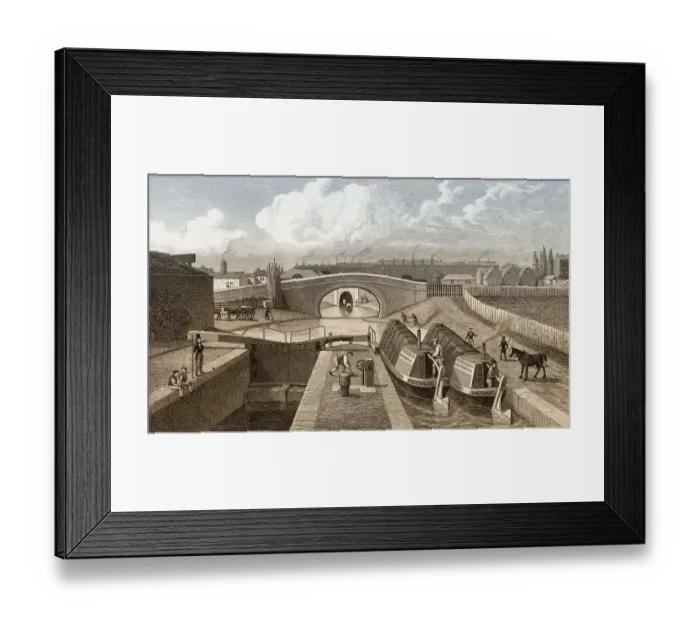 Framed Print : The Double Lock and East Entrance to the Islington Tunnel Framed Print : The Double Lock and East Entrance to the Islington Tunnel