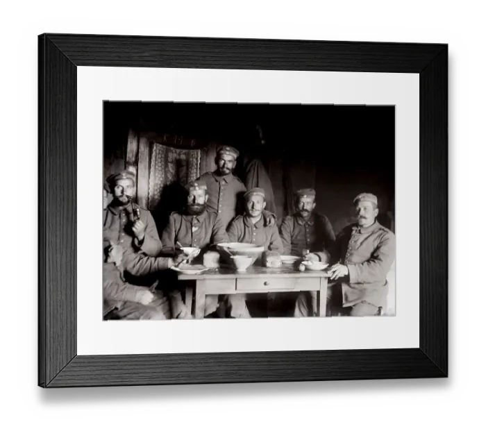 Framed Print : German soldiers in civilian quarters
