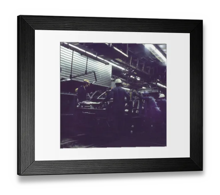 Framed Print : Wolfsburg. VW plant ca. 1972-75. Production