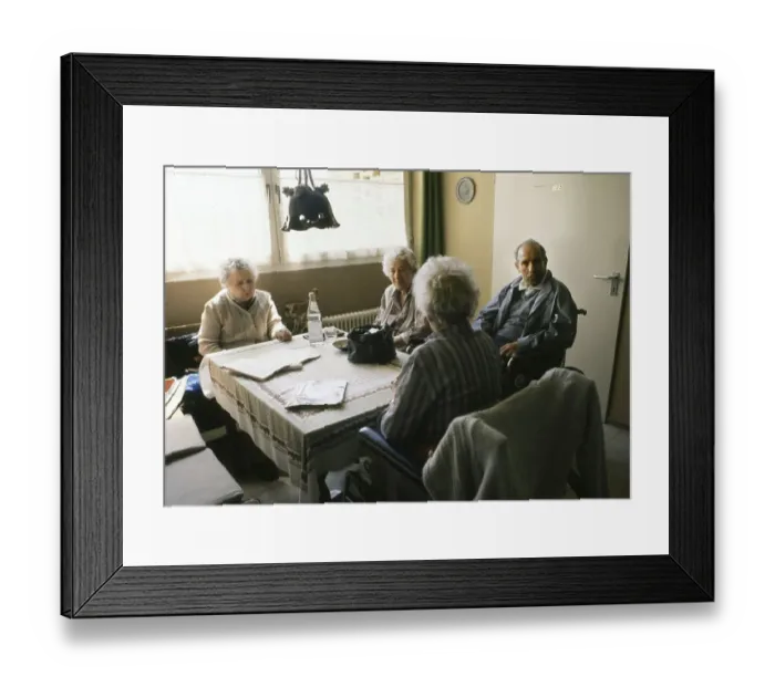 Framed Print : Ruhr area. Residents of a retirement home ca. 1990 Framed Print : Ruhr area. Residents of a retirement home ca. 1990