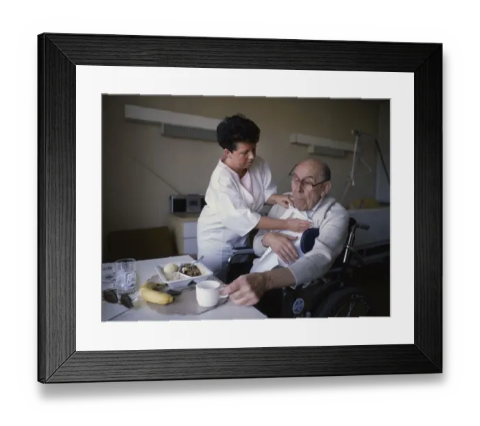 Framed Print : Dortmund. Hospital. Care of the elderly Framed Print : Dortmund. Hospital. Care of the elderly