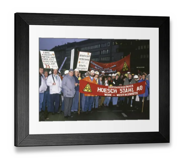 Framed Print : Dortmund. DGB demonstration and rally on 1