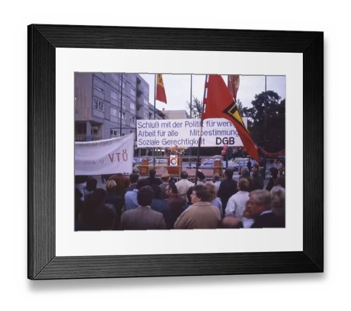 Framed Print : Siegen on 10. 10. 85, Luwigsahafen on 14