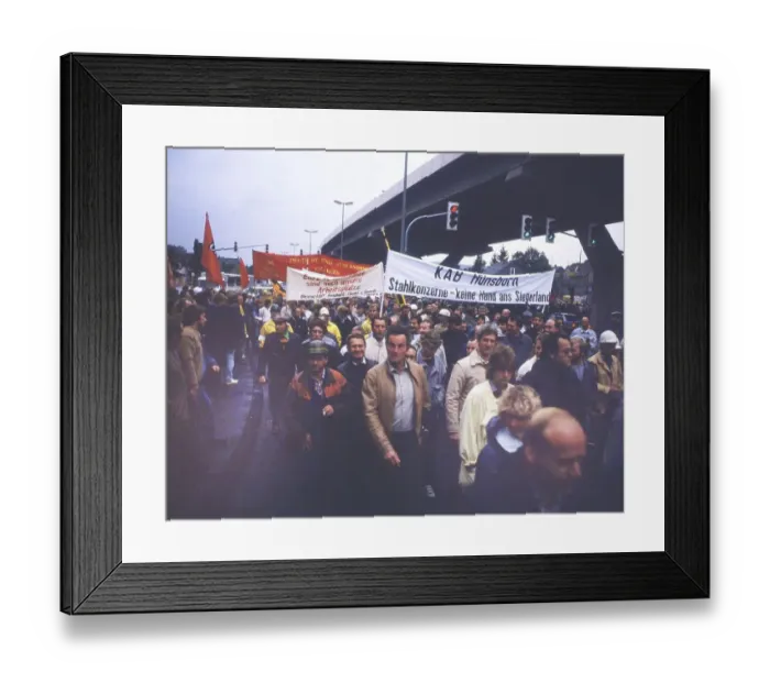 Framed Print : Siegen on 10. 10. 85, Luwigsahafen on 14 Framed Print : Siegen on 10. 10. 85, Luwigsahafen on 14