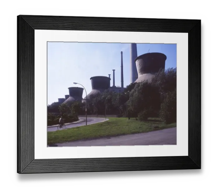 Framed Print : Saarland. Industrial scenery Saargebeit ca. 1986 Framed Print : Saarland. Industrial scenery Saargebeit ca. 1986