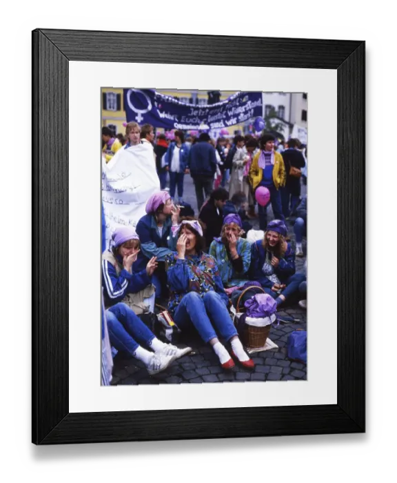 Framed Print : Here on 7 3 1987 for Equal Rights Dortmund International Women's Day Framed Print : Here on 7 3 1987 for Equal Rights Dortmund International Women's Day