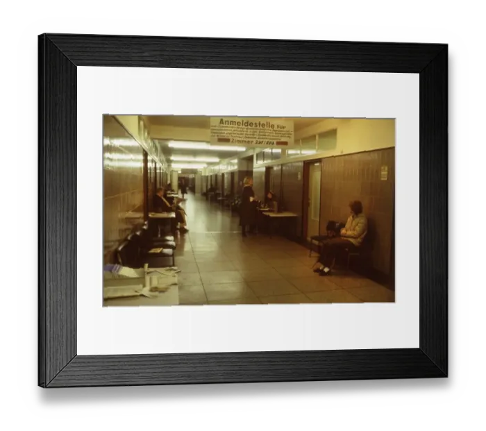 Framed Print : Dortnund. Employment office. Unemployed and jobseekers
