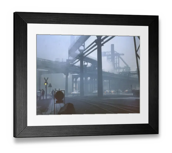 Framed Print : Bochum. Krupp Works. Steelworkers. ca. 1988-9 Framed Print : Bochum. Krupp Works. Steelworkers. ca. 1988-9