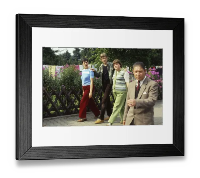 Framed Print : Ruhr area. Disabled people on a walk. 1981