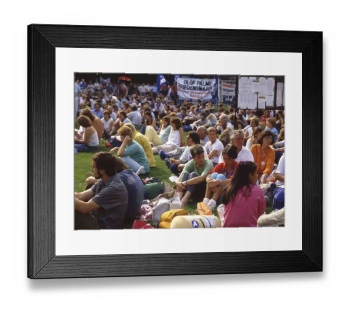 Framed Print : Heilbronn. Olaf Palm Peace March and Rally on 19