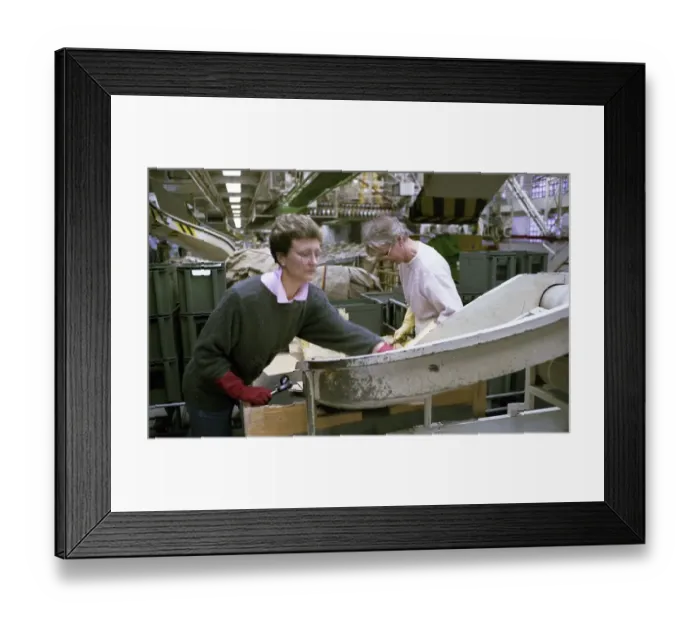 Framed Print : Hagen. Main post office. Women distributing letters 1988