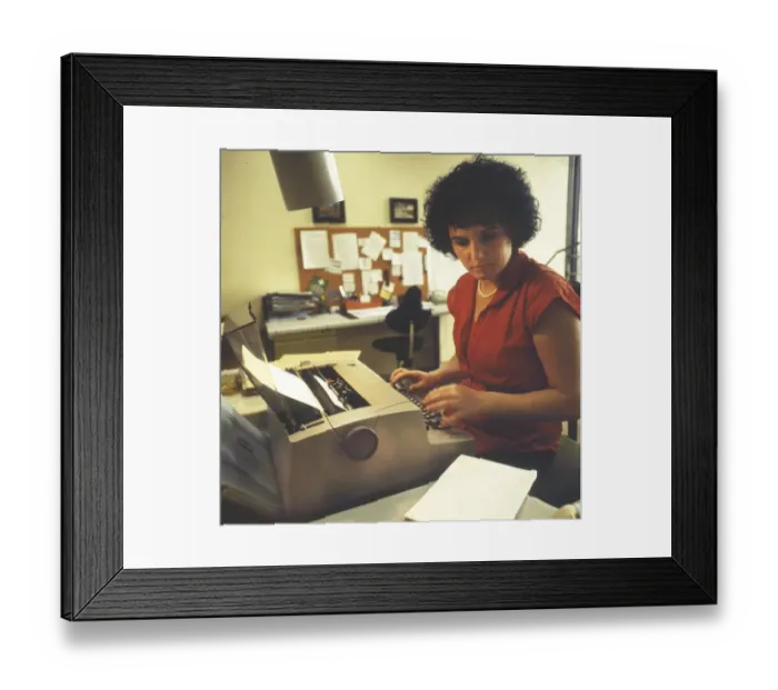 Framed Print : Ruhr area, employed secretary, ca 79-80
