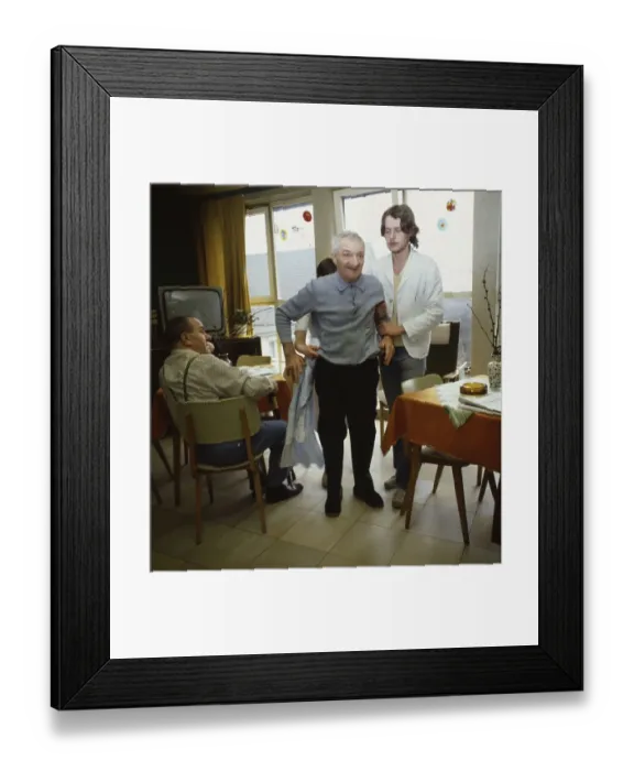 Framed Print : Ruhr area, senior citizens in a retirement home