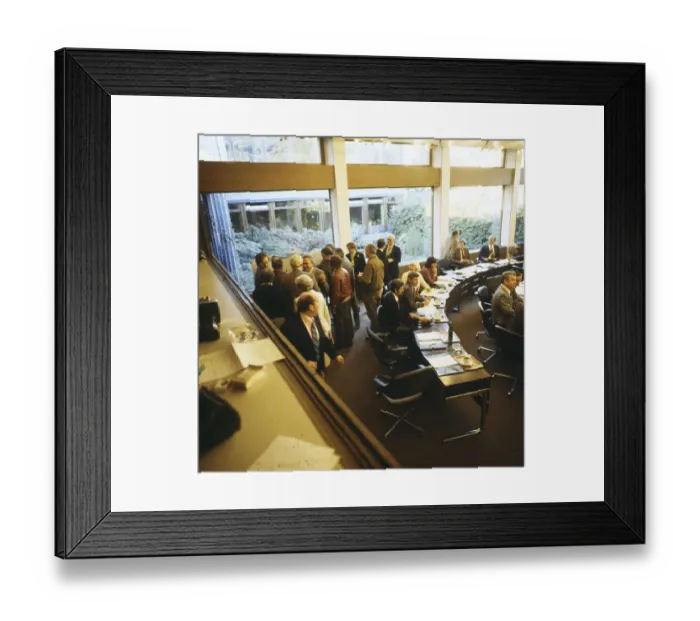 Framed Print : Ruhr area. Press hype in a courtroom Framed Print : Ruhr area. Press hype in a courtroom