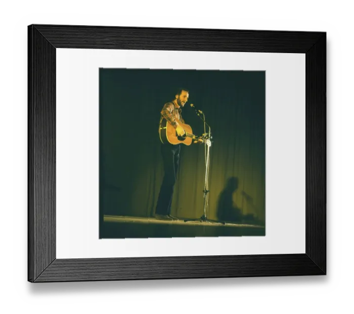 Framed Print : Ruhr. Culture. Music. Hannes Wader. ca. 1980