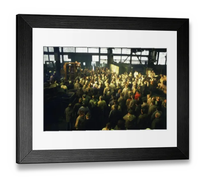 Framed Print : Gelsenkirchen. Schalker club. Works meeting ca