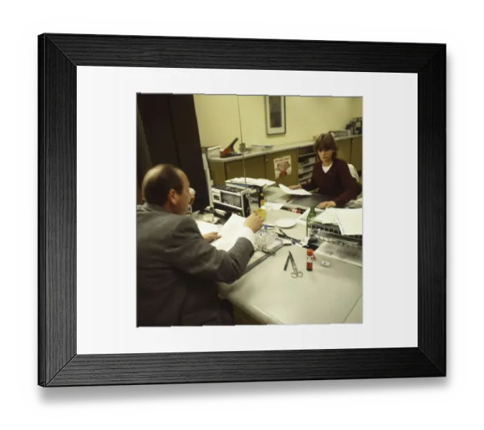 Framed Print : Wolfsburg. VW plants. Employees at the VW plant Framed Print : Wolfsburg. VW plants. Employees at the VW plant