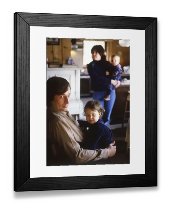 Framed Print : Iserlohn. Young family with children. 1981