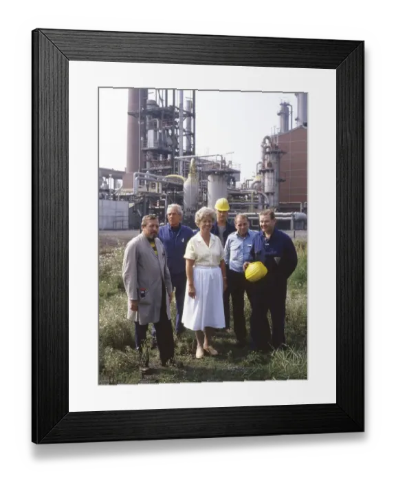 Framed Print : Ruhr area. Works council of a chemical company