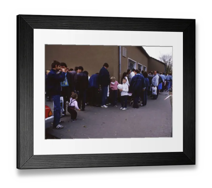 Framed Print : Gymnasium were also used. Immigrants and foreign refugees in North Rhine-Westphalia on 28 Framed Print : Gymnasium were also used. Immigrants and foreign refugees in North Rhine-Westphalia on 28